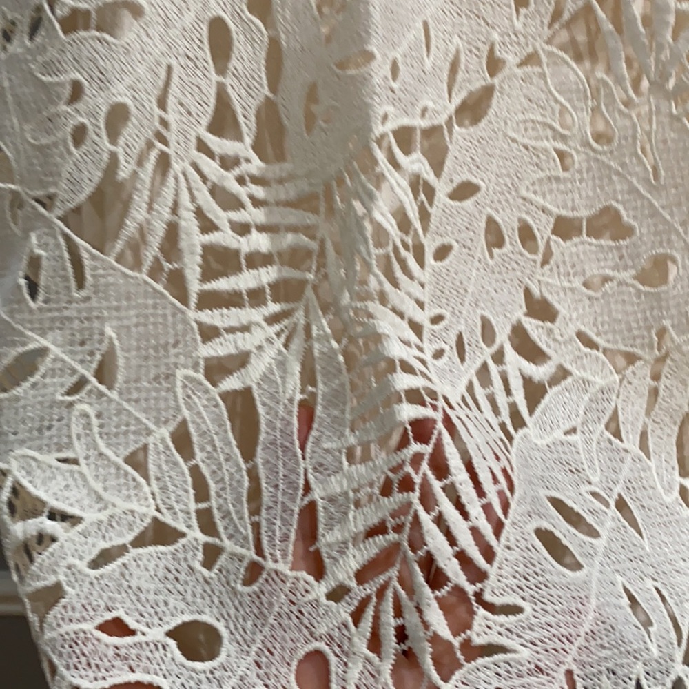 LOFT Palm Lace Relaxed Scoop Neck Tank Size M - Picture 9 of 12